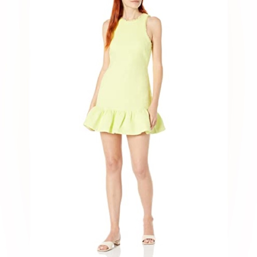 LIKLEY Toni Mini Dress, Size 4, Yellow Cream, $248 - Picture 4 of 9